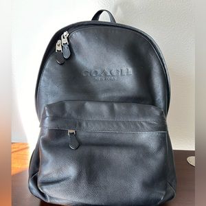 Coach leather backpack